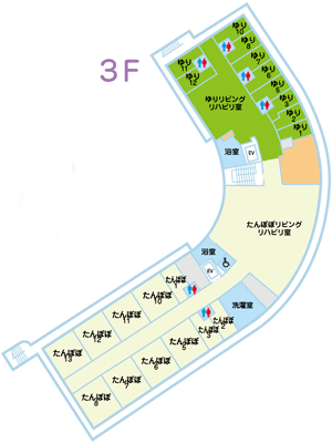 3Fの地図